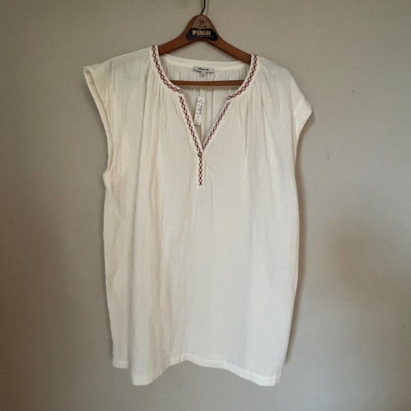 NWT Embroidered Lightestspun Cover-Up Tunic Size Large Swim Summer Dress Rt $80 - Picture 3 of 10